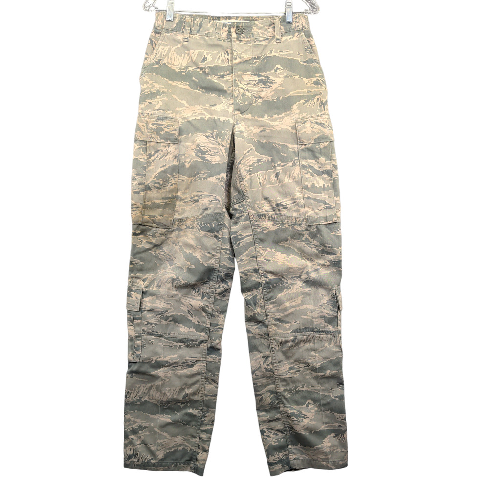 US Air Force Mens Utility Trousers Pants Camo Size 30R Cargo Pockets